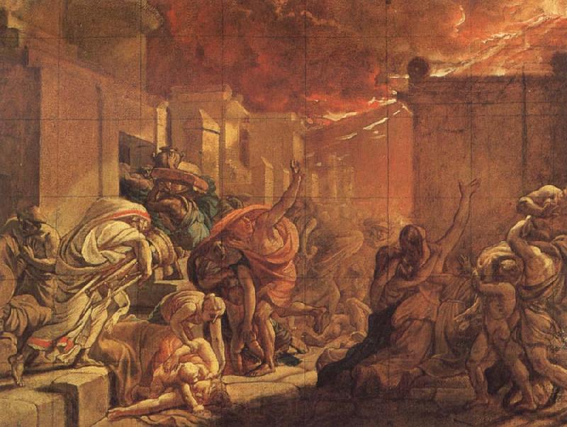 Karl Briullov The Last day of Pompeii Norge oil painting art